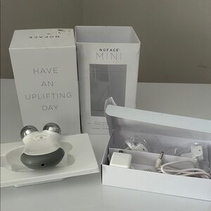 NuFace Mini Facial Toning Device in White and Silver